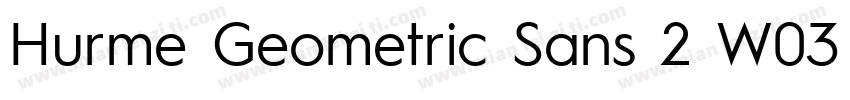 Hurme Geometric Sans 2 W03 Rg字体转换